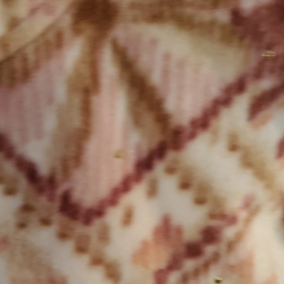 Alfred Dunner Pink and Cream Teddy FLEECE Jacket Cozy Style - Picture 5 of 9